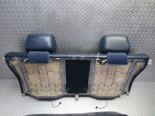 W140 rear heated seat leather blue used OEM