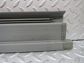 W126 rear left door sill trim grey used OEM