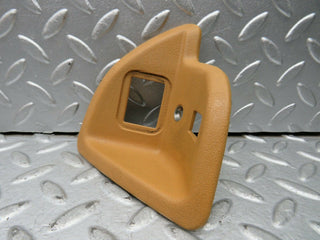 W123 Wagon rear seat latch cover right palomino used OEM