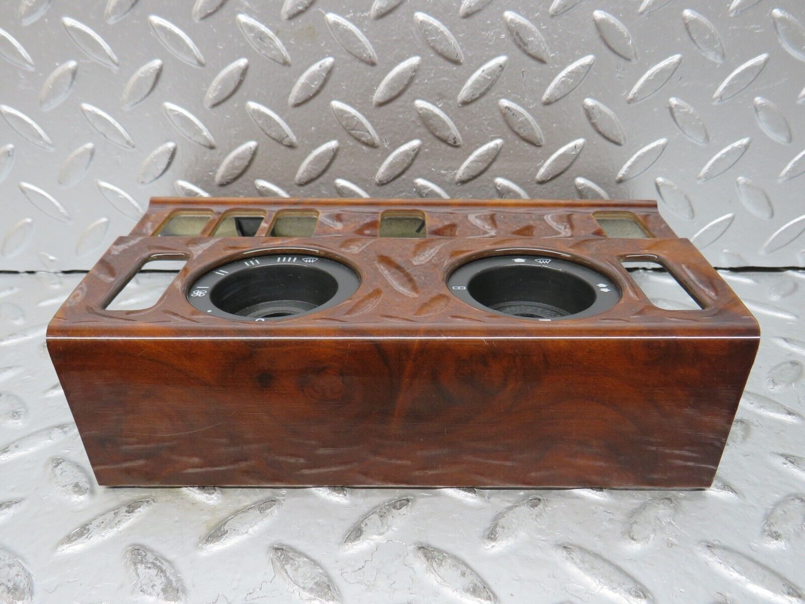 27593 Mercedes-Benz S124 300TE Wagon Heater Control Panel Wood Trim 1246830275