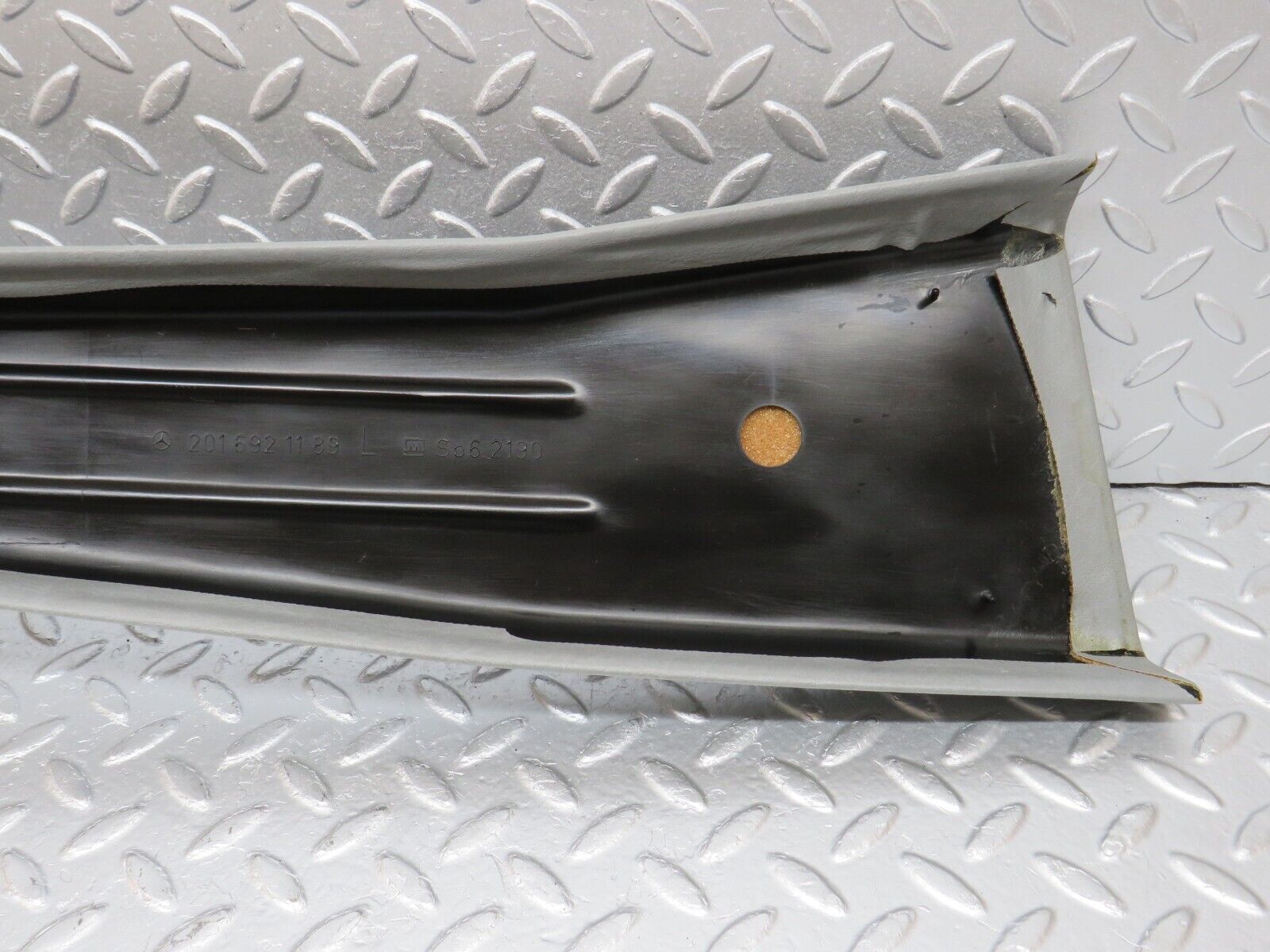 33569 Mercedes-Benz W201 190E 2.0L B Pillar Cover Left Side Grey 2016921189