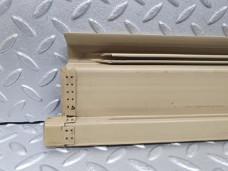W126 rear left door sill trim beige used OEM