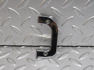 32178 Mercedes-Benz W123 230E Left Interior Chrome Door Latch Trim 1237230124