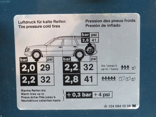 27603 Mercedes-Benz S124 300TE Wagon Fuel Tank Flap Cap 1245841039