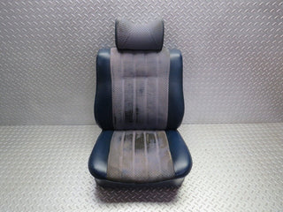 W123 front right driver seat blue used OEM