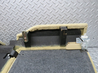 R129 SL rear storage carpet panel beige used OEM