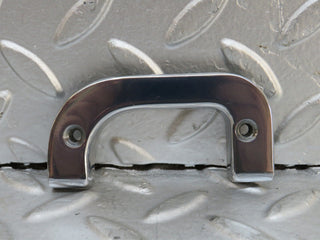 W123 Wagon left interior chrome latch trim used OEM