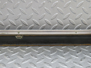 W109 rear left door card top trim blue used OEM