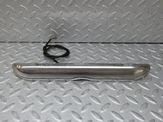W108 number plate light trunk lid chrome used OEM