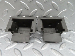 W116 rear window switch plastic pocket pair used OEM