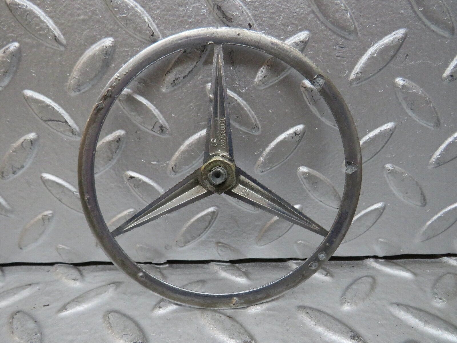 28825 Mercedes-Benz W123 230E Trunk Boot Lid Emblem  1267580058