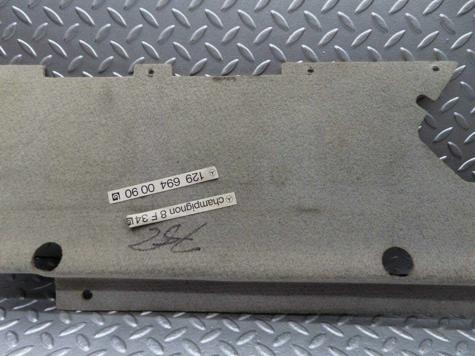 20006 Mercedes-Benz R129 300SL Coupe Boot Rear Carpet Cover Cream 1296940090