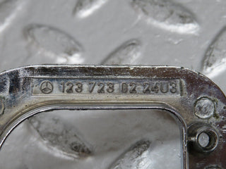 29681 Mercedes-Benz W123 230E Right Interior Chrome Door Latch Trim 1237230224