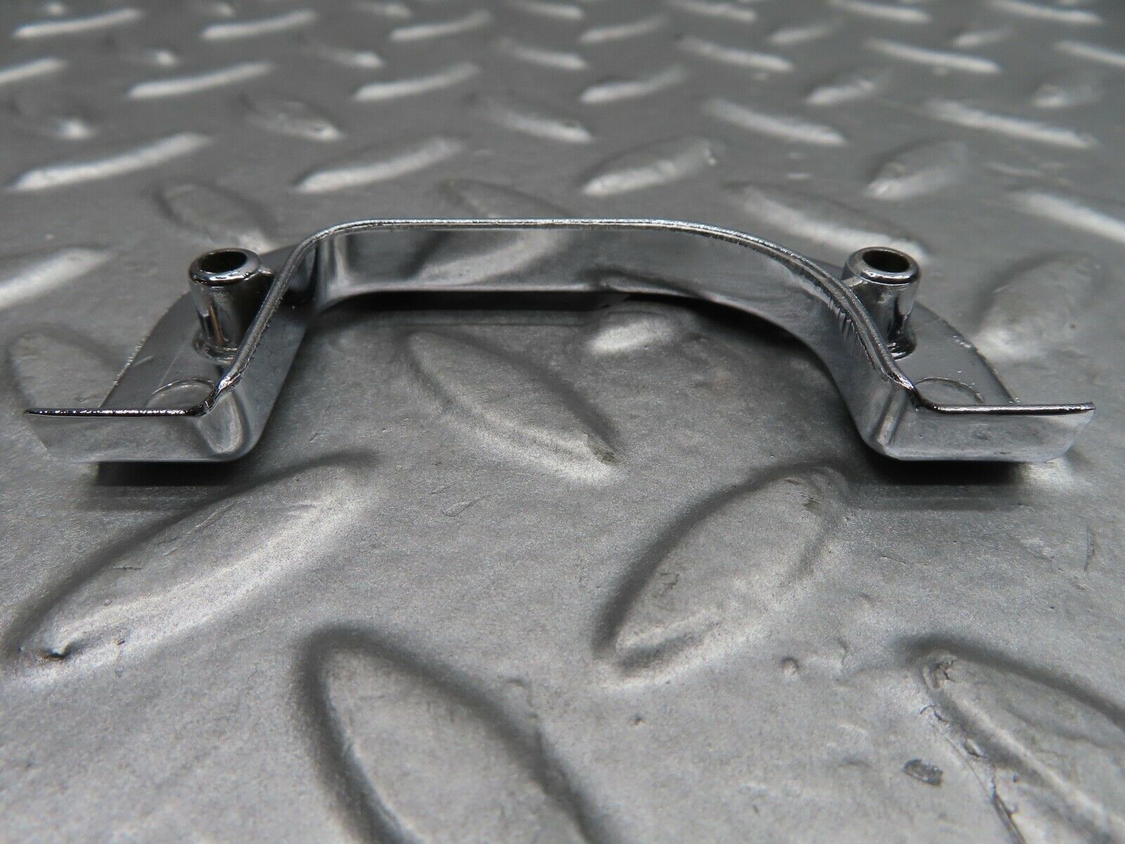 21084 Mercedes-Benz W123 230E Left Chrome Door Latch Trim 1237230124