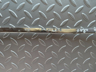 W105 Ponton front left door chrome trim used OEM