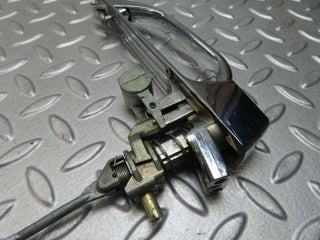 W116 chrome door handle front right used OEM