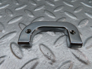 W123 left interior chrome door latch trim used OEM