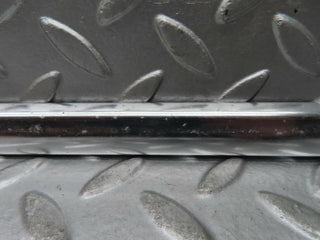 W123 rear left door chrome moulding trim used OEM