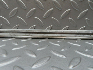 S123 Wagon rear left door chrome moulding trim used OEM