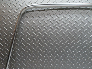 W123 rear windscreen chrome frame used OEM