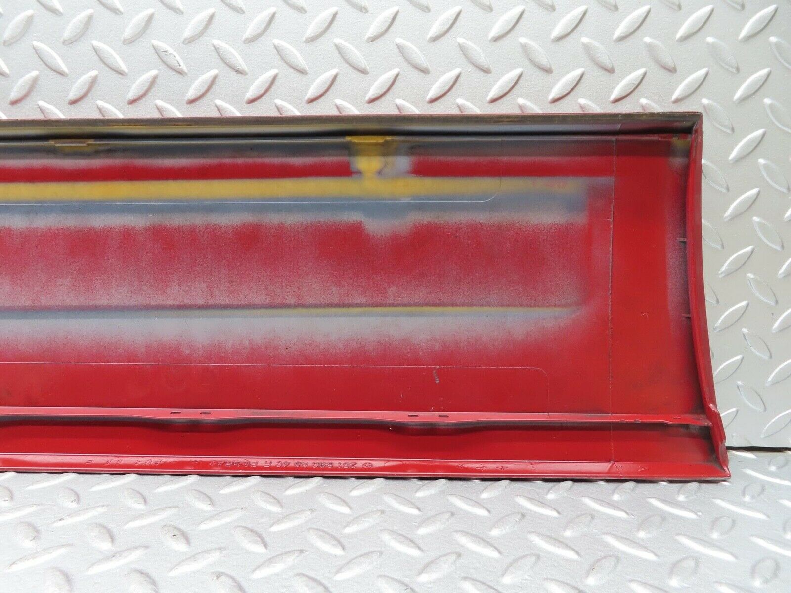 14628 Mercedes-Benz W201 190E Front Right Door Moulding Trim Red 2016905640