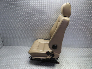 W124 Coupe front right seat leather beige used OEM