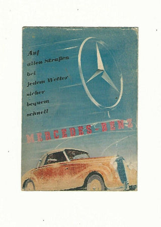 3009 Advertising Postcard 1960s Mercedes-Benz