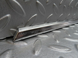 W123 front left door chrome moulding trim used OEM