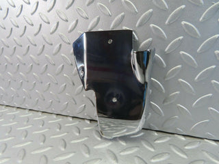 W123 Coupe b pillar chrome cover plate left side used OEM
