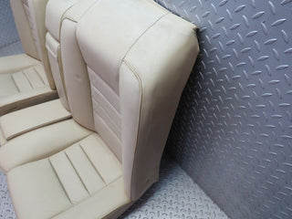 34414 Mercedes-Benz C126 380SEC Coupe Rear Seat Set Leather Beige 1249240123