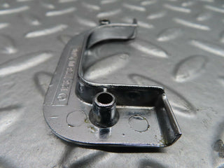 W123 left chrome door latch trim used OEM