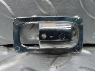 W123 Coupe door lock handle surround chrome used OEM