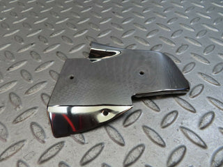W123 Coupe b pillar chrome cover plate left side used OEM