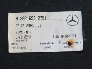 33214 Mercedes-Benz W202 C180 Trunk Boot Panel Cover Left Grey 2026932791