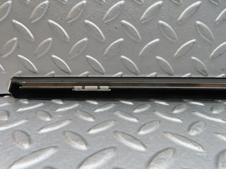 W140 Coupe rear left window lower chrome trim used OEM