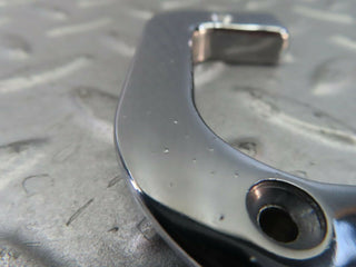 W123 left interior chrome door latch trim used OEM
