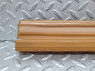 W124 front left door sill trim palomino used OEM