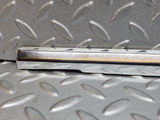 W126 front left door chrome moulding trim used OEM