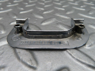 W123 right chrome door latch trim used OEM