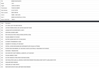 33573 Mercedes-Benz W201 190E 2.0L Warning Triangle