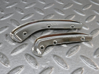 W109 interior door handle chrome trim pair left used OEM