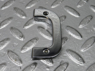 0544 Mercedes-Benz W123 230E Left Interior Chrome Door Latch Trim 1237230124