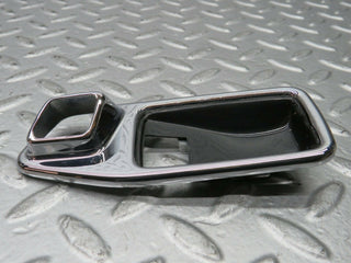 W123 Wagon chrome frame for door opener left used OEM