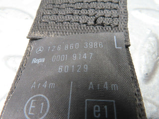 21593 Mercedes-Benz W126 300SE Front Left Seat Belt With Buckle 1268603986