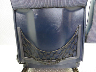 W123 front left passenger seat blue used OEM