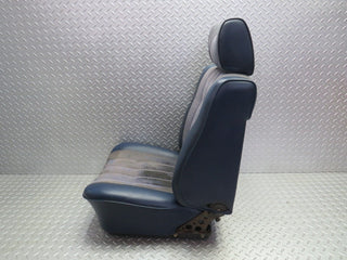 W123 front right driver seat blue used OEM