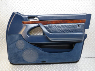 W140 front right door card blue used OEM