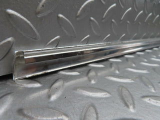W123 rear left door chrome moulding trim used OEM