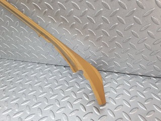W124 front left door window frame trim palomino used OEM