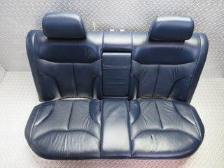 W140 rear heated seat leather blue used OEM